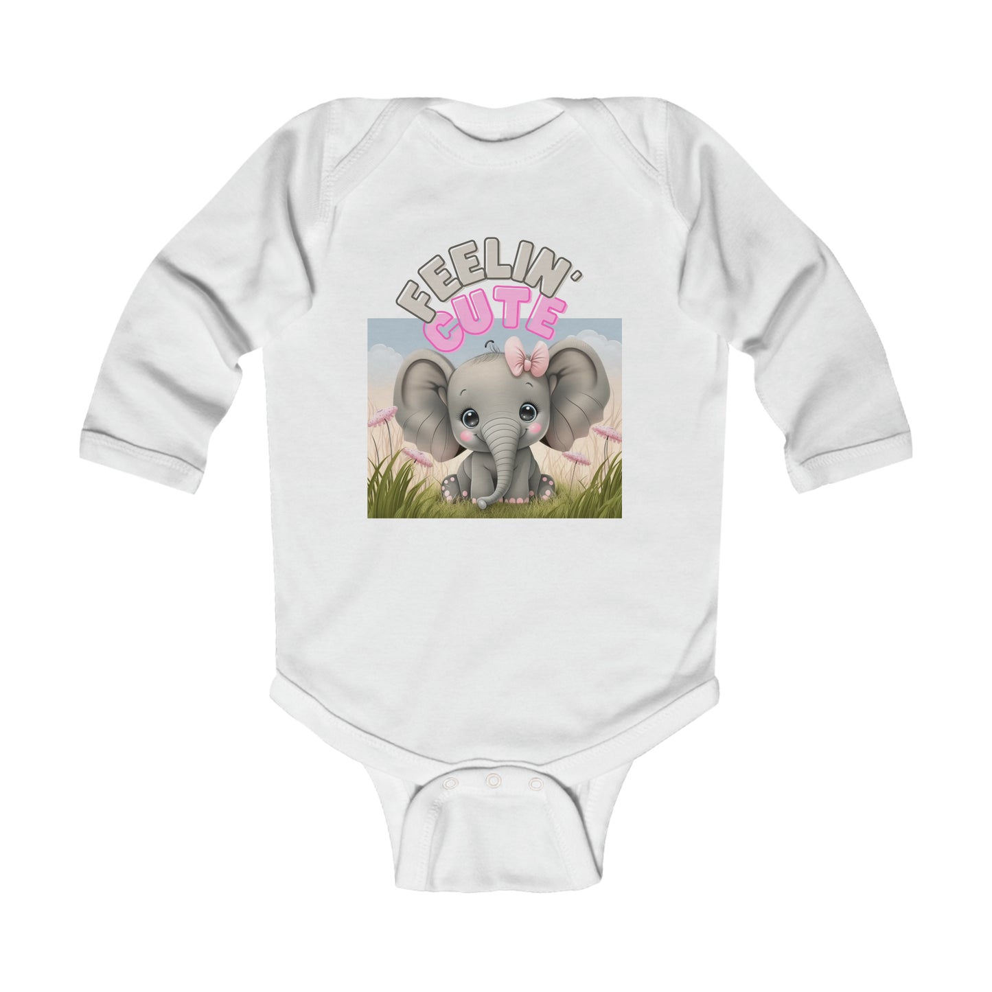 Feelin Cute Infant Long Sleeve Bodysuit