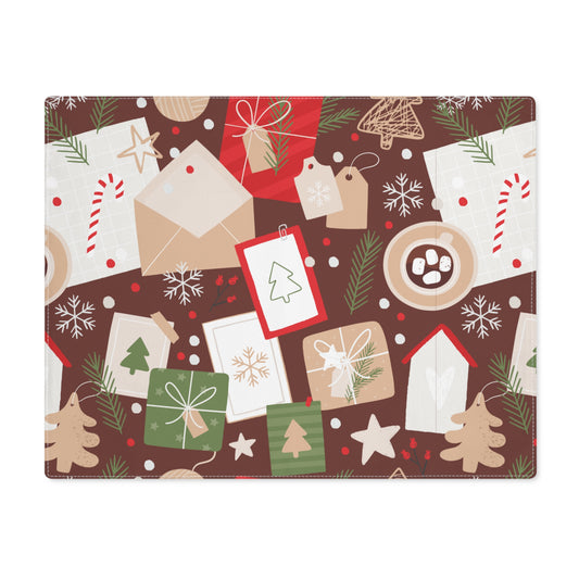 Cards Cocoa and Presents Christmas Placemat, 1pc