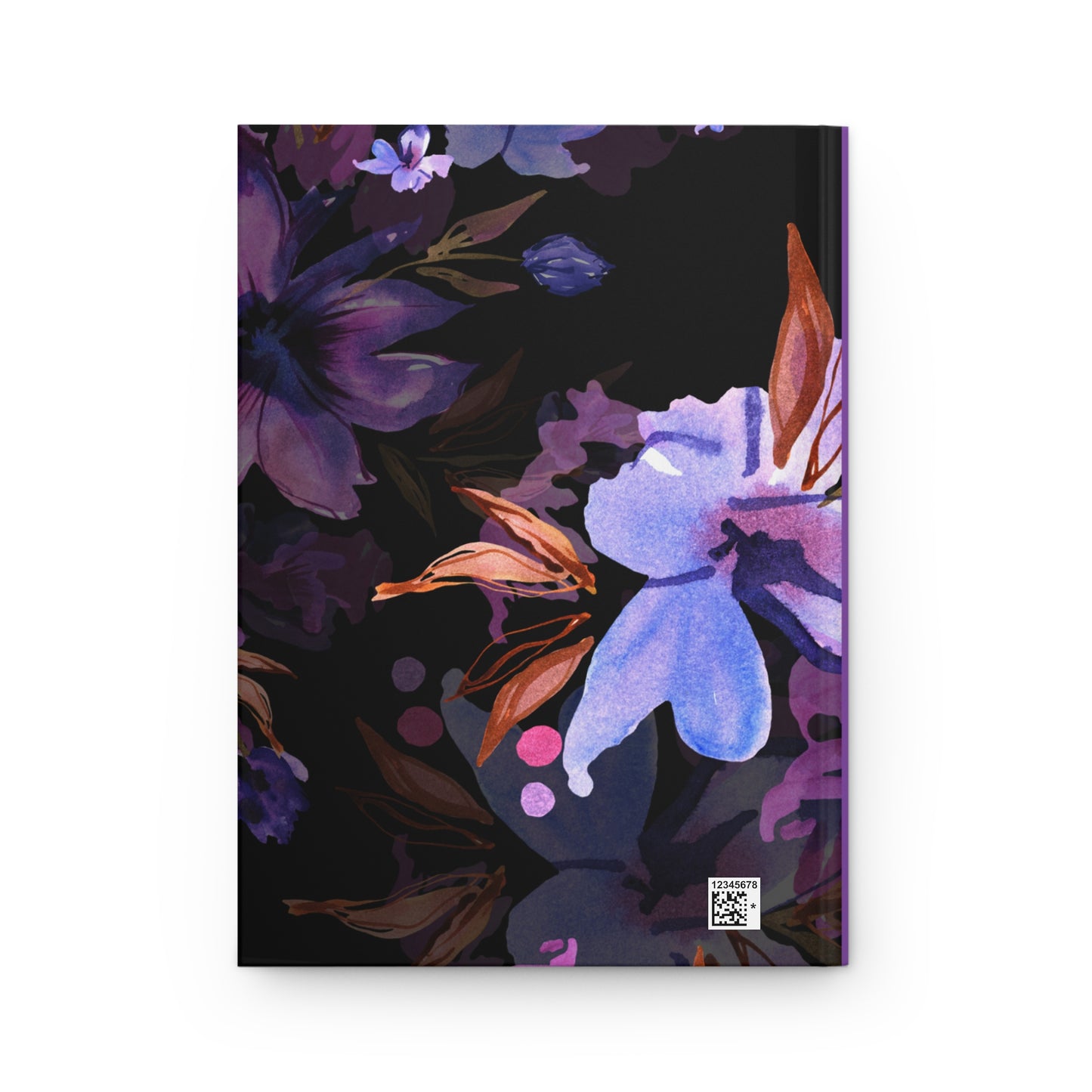 Vivid Purple Lilies Floral Hardcover Journal Matte