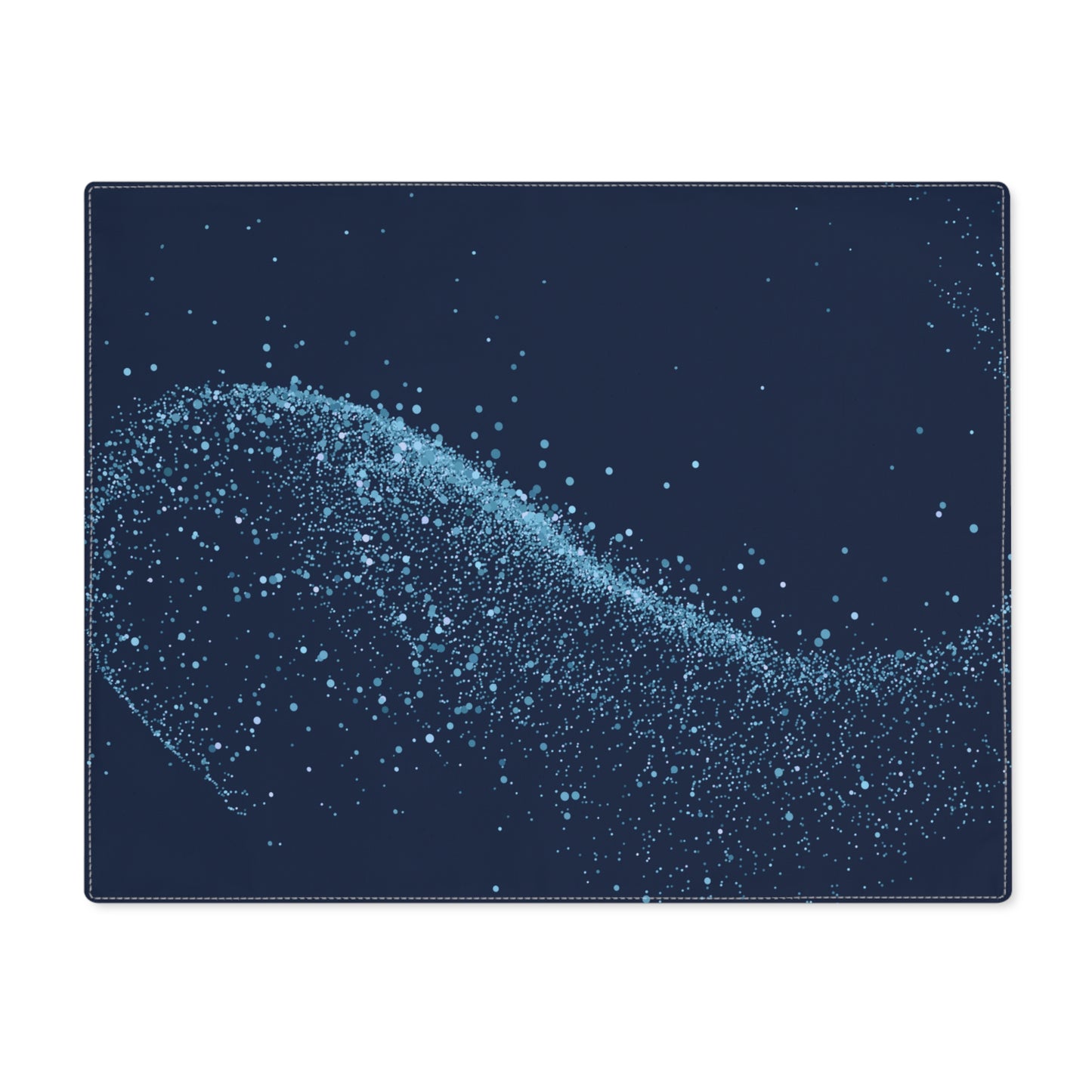 Whimsical Snowy Wave Christmas Placemat, 1pc