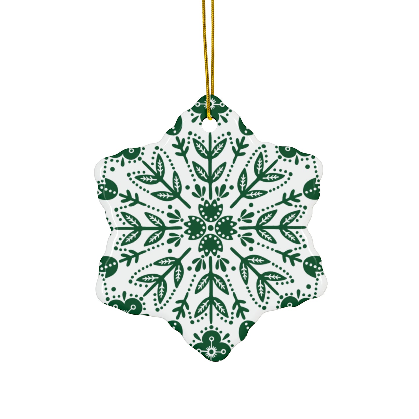 Tulip Icicle Scandinavian Christmas Ceramic Ornaments (1pc, 3pcs, 5pcs, 10pcs)