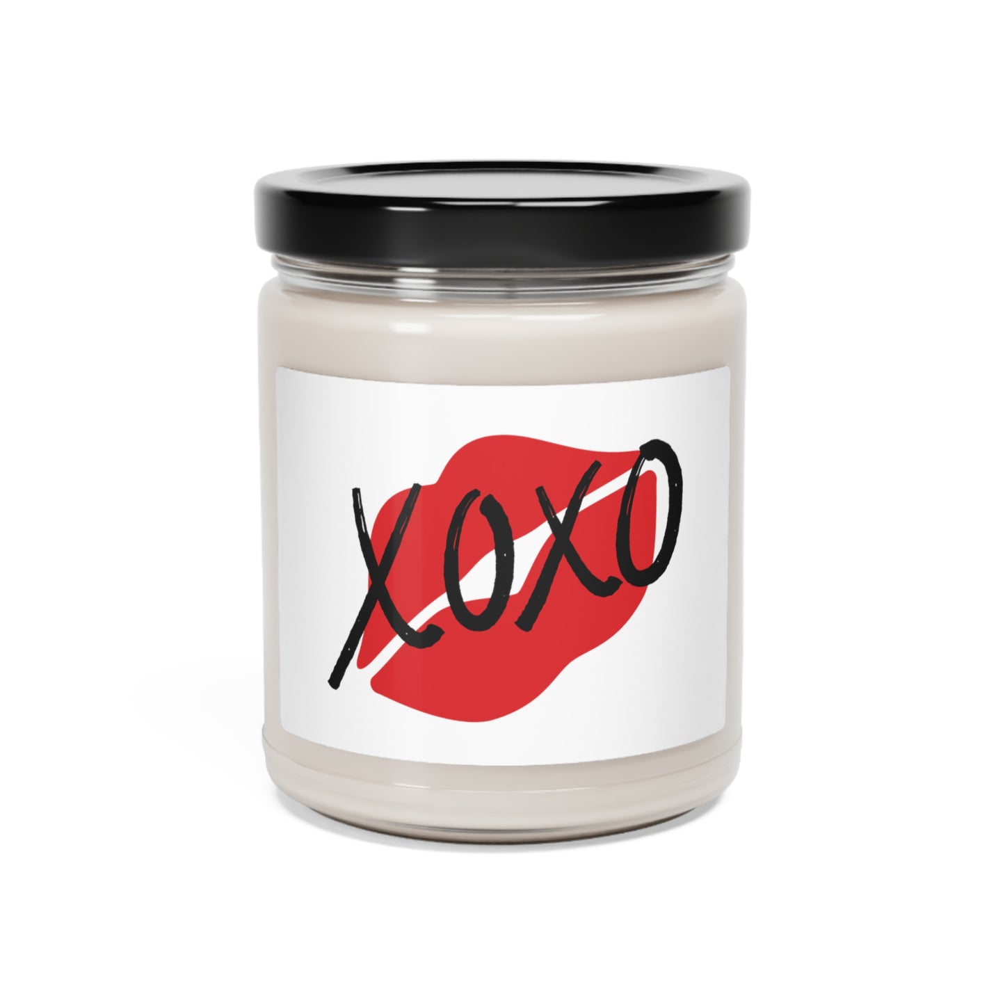 XOXO Kiss Valentines Day Themed Apple Harvest Scented Soy Candle, 9oz