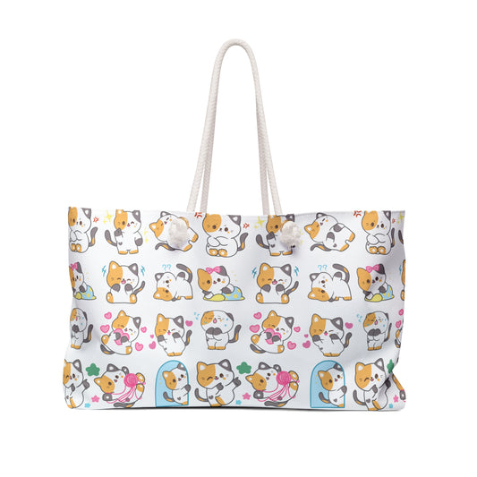 Cute Kitty Cats at Play Weekender Bag