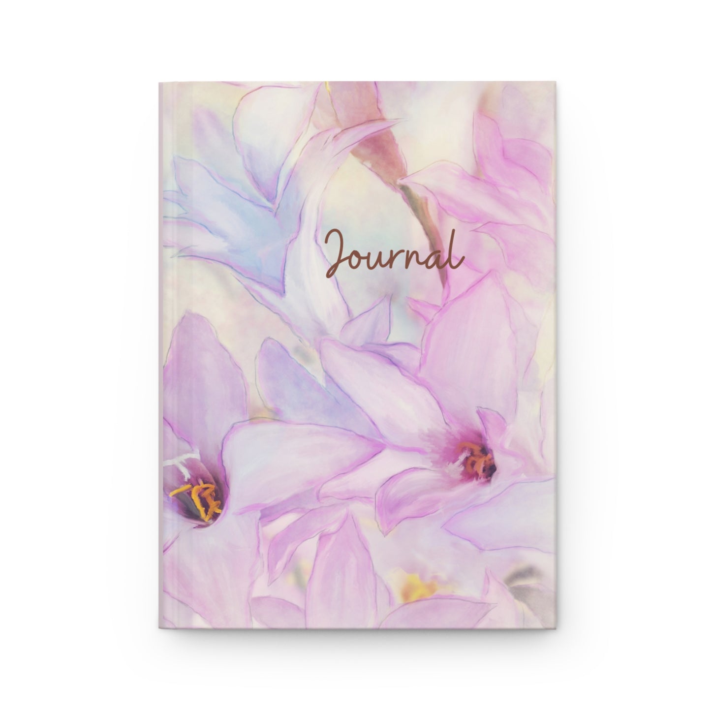 Pastel Lilies Floral Hardcover Journal Matte