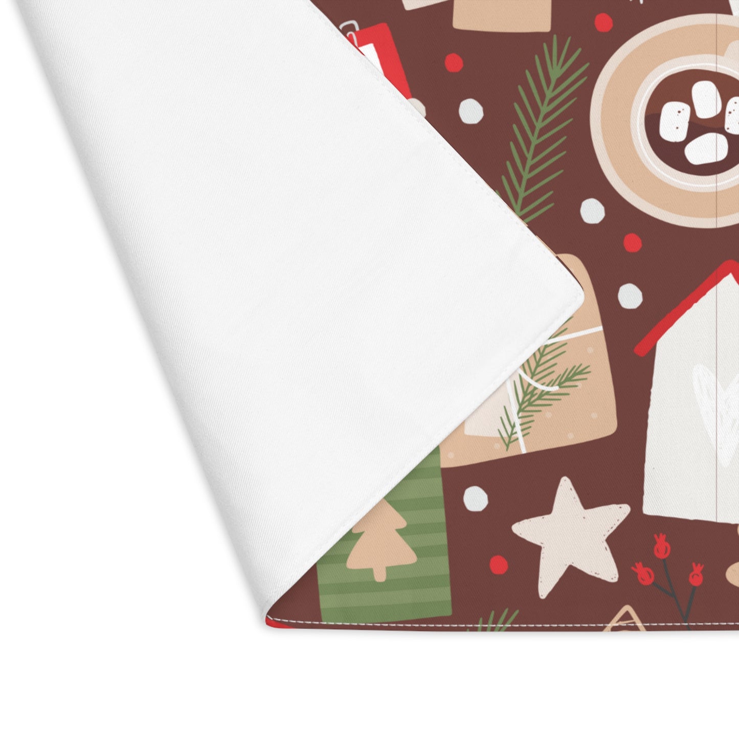 Cards Cocoa and Presents Christmas Placemat, 1pc