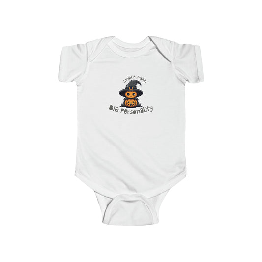 Small Pumpkin Big Personality Infant Fine Jersey Bodysuit