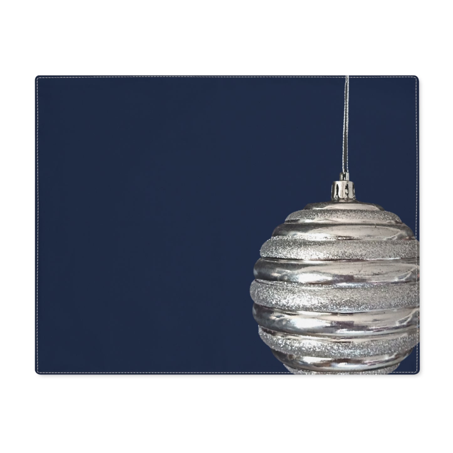 Silver Ball Christmas Placemat, 1pc