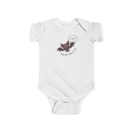 Baby Bat Ready to Scat Halloween Infant Fine Jersey Bodysuit