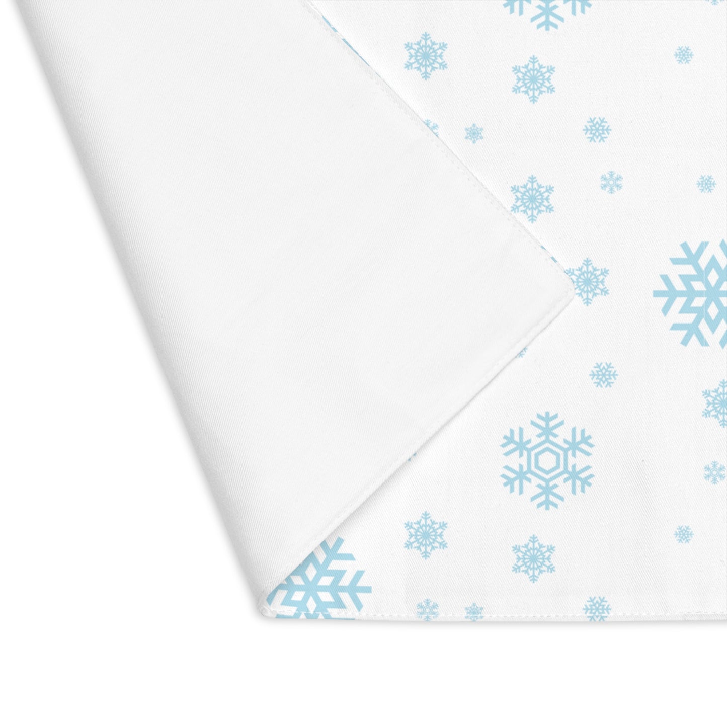 Light Blue Snowflakes Winter Christmas Placemat, 1pc