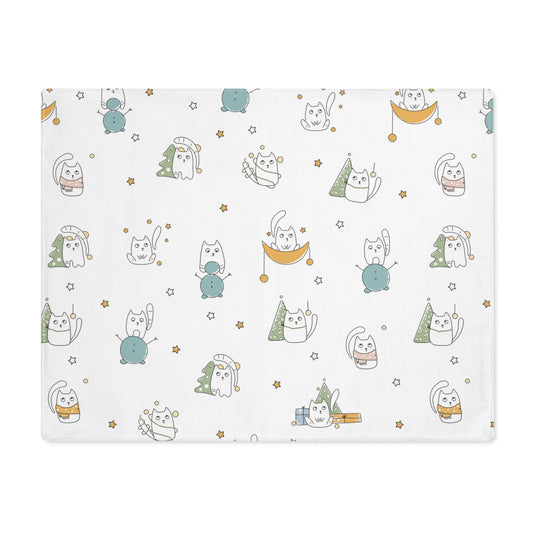 Tiny Cats Christmas Placemat, 1pc