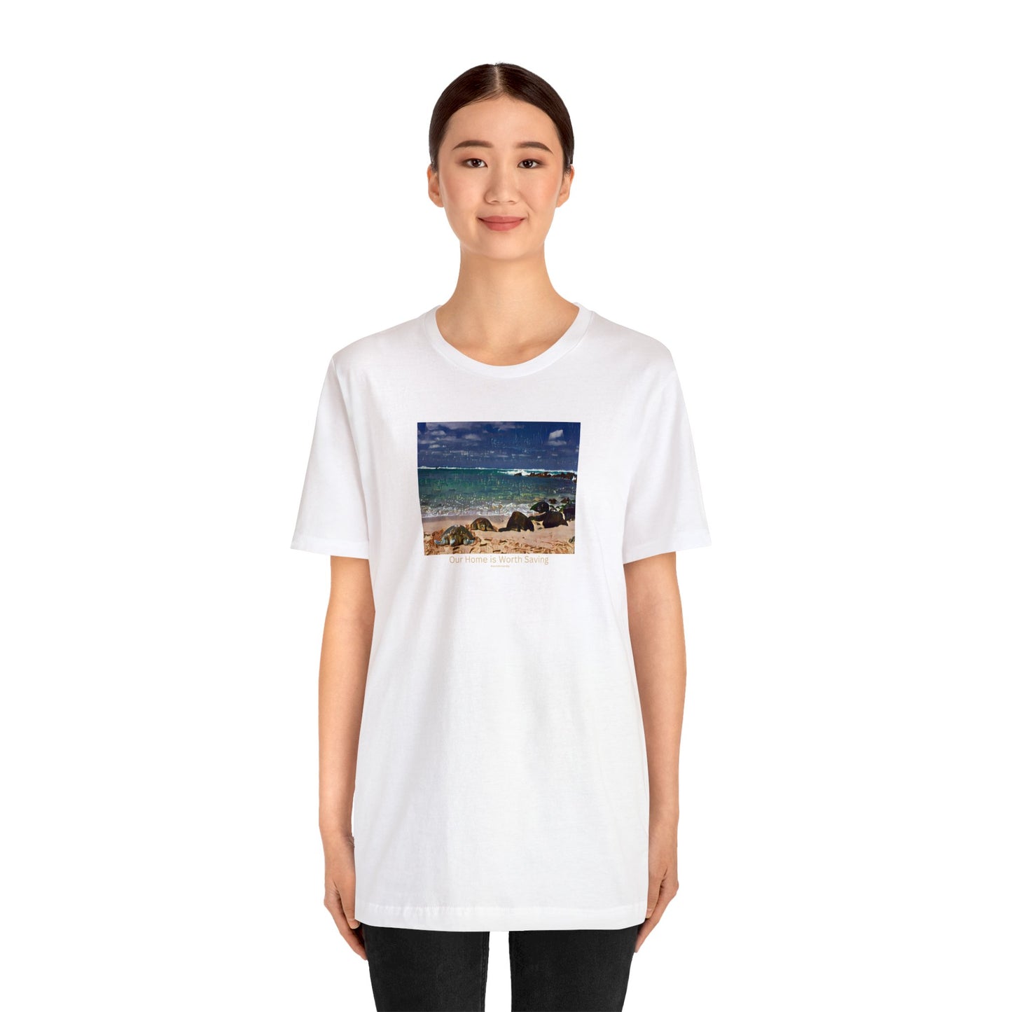 Our home is worth saving Unisex Jersey Short Sleeve Tee