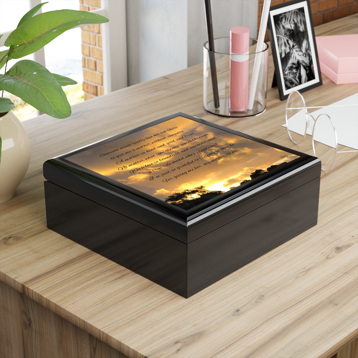 Sunset clouds Jewelry Box