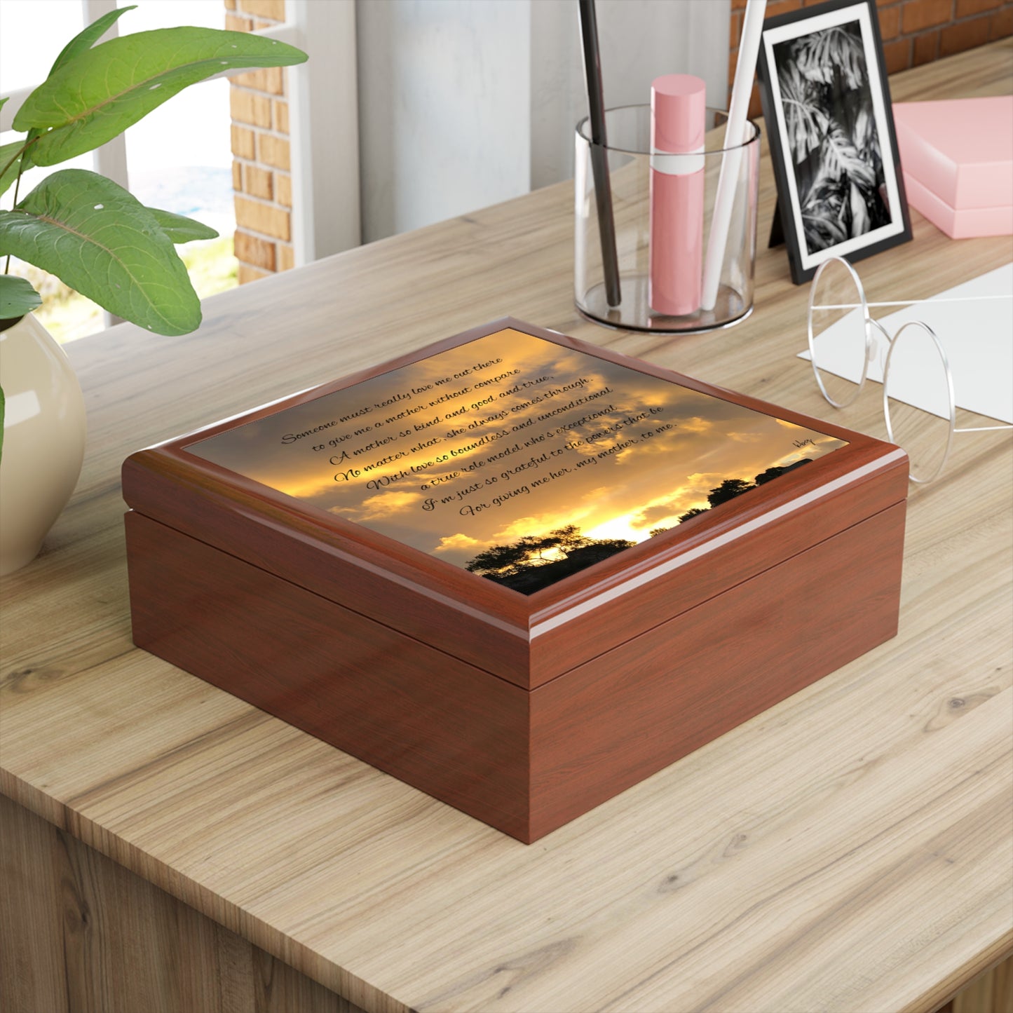 Sunset clouds Jewelry Box