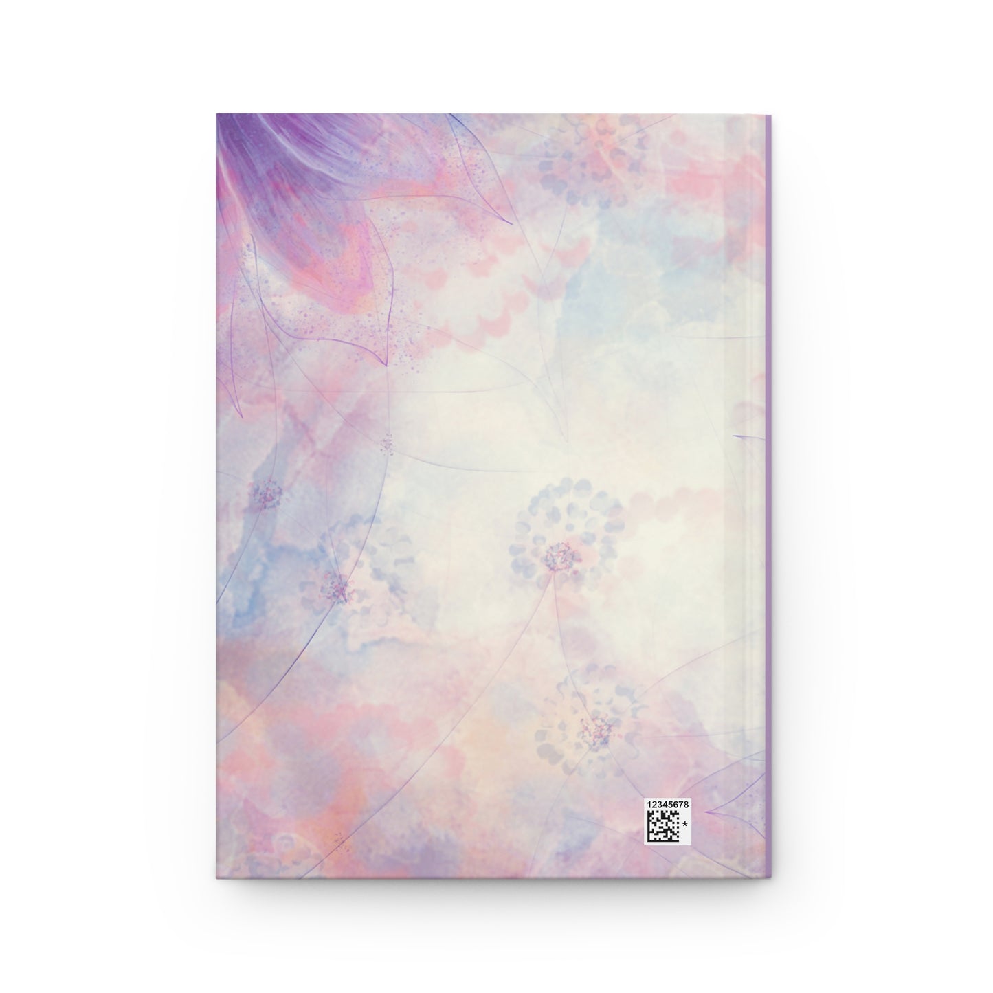 Peach and Purple Daisies Floral Hardcover Journal Matte