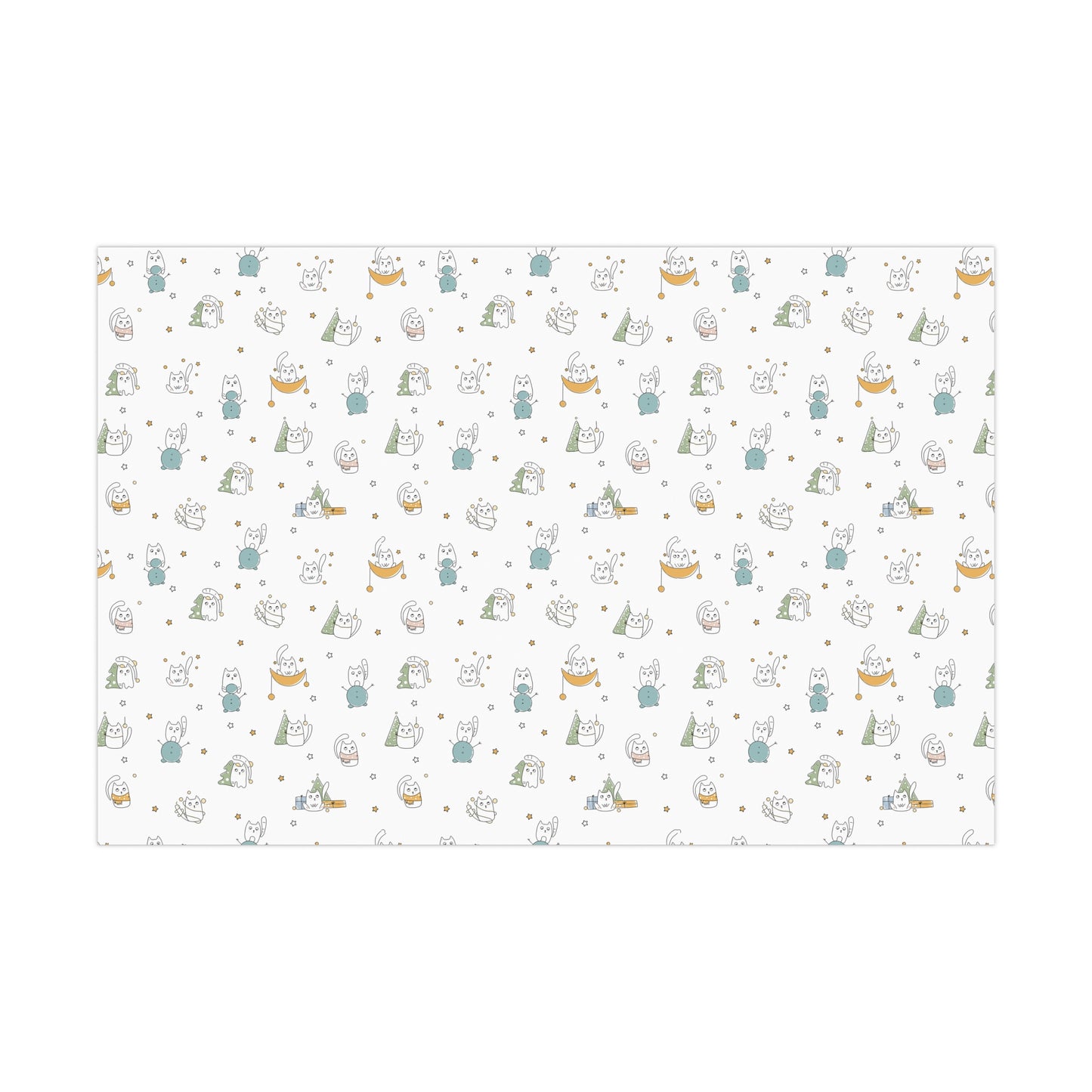 Winter Cats Festive Christmas Gift Wrap Papers