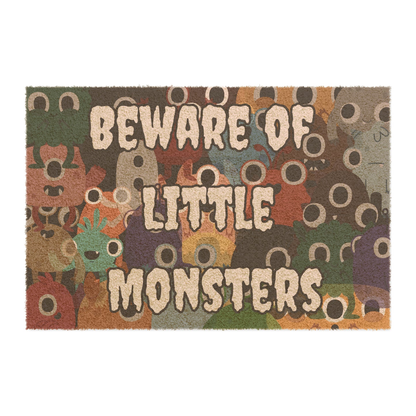 Beware of Little Monsters Halloween Doormat
