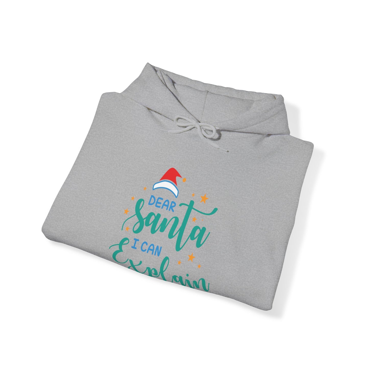 Santa I Can Explain Christmas Graphic Unisex Heavy Blend™ Hooded Sweatshirt