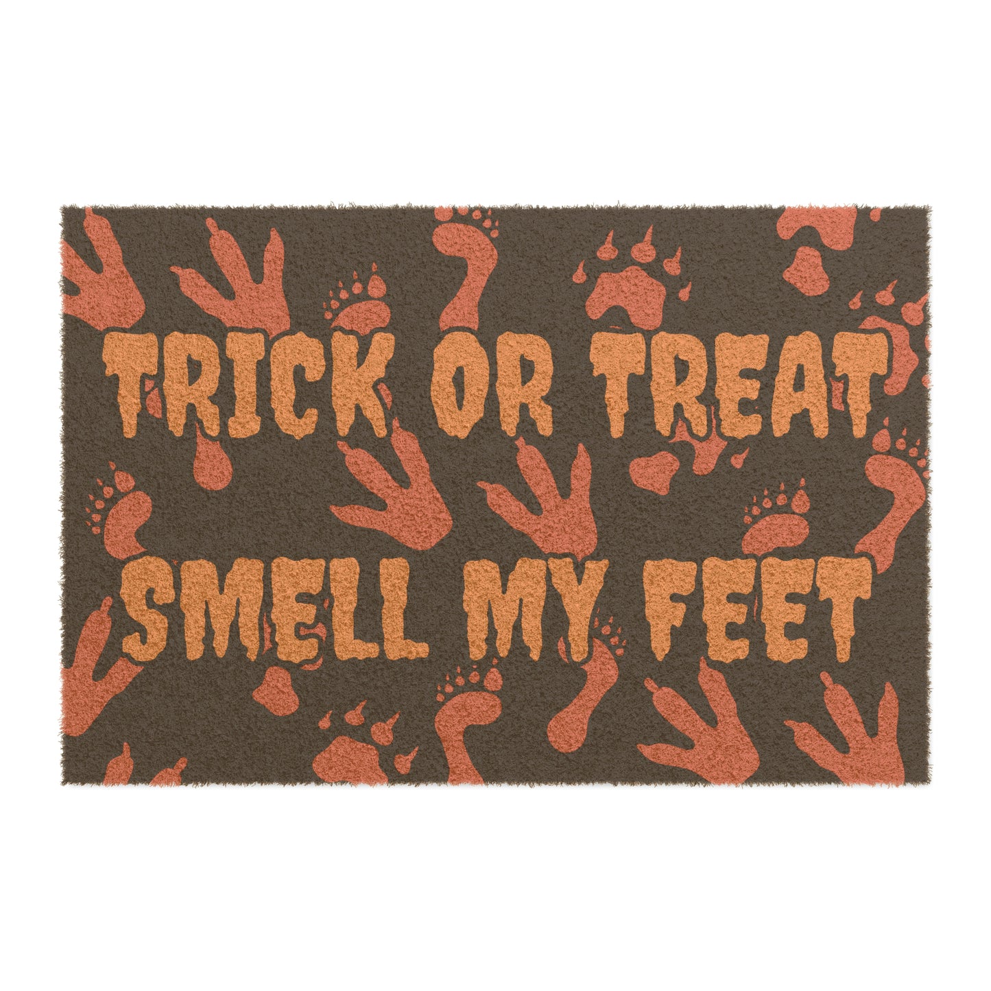 Trick or Treat Smell My Feet Halloween Doormat