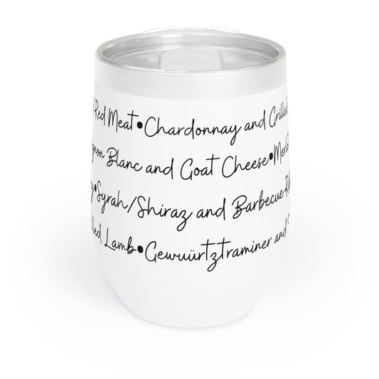 Wine Pairings Chill Wine Tumbler Return Gift | Housewarming Return Gift