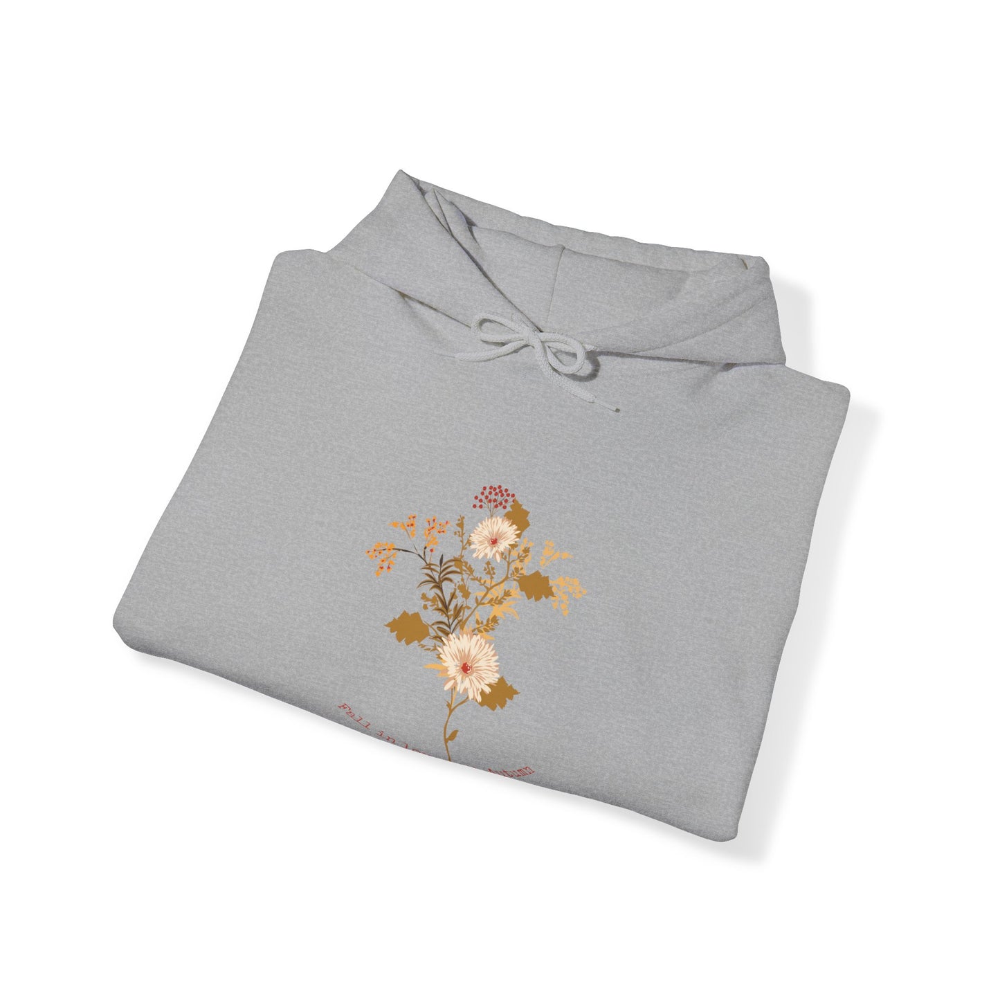 Fall in Love with Autumn Floral Bouquet Fall Unisex Heavy Blend™ Hooded Sweatshirt