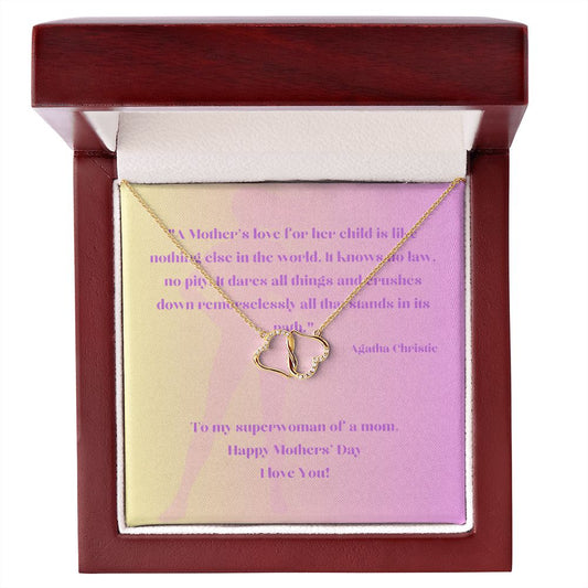 Supermom - Everlasting Love Necklace (Solid Gold) with MC