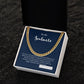 To Soulmate on Valentines Day | Gifts for Him | Cuban Chain Link Necklace with Message Card