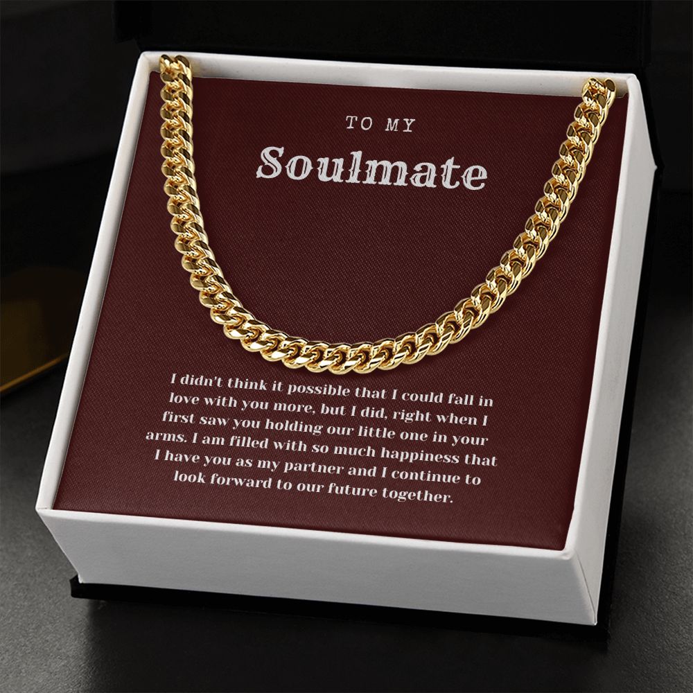 For My Soulmate Cuban Chain Link Necklace