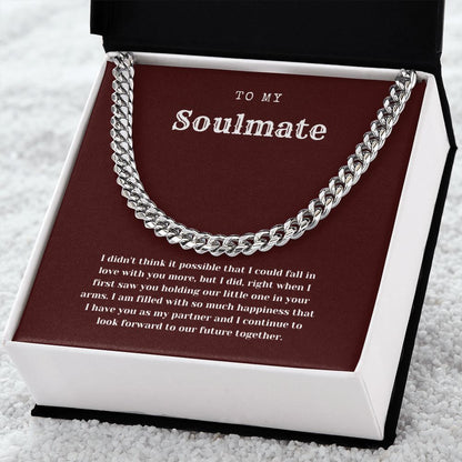 For My Soulmate Cuban Chain Link Necklace