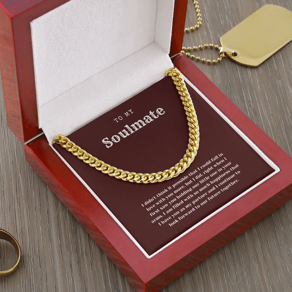 For My Soulmate Cuban Chain Link Necklace