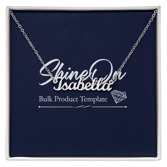 Custom Name Necklace with Message Card