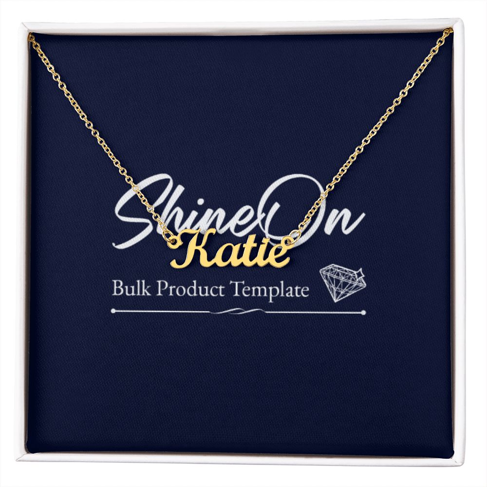 Custom Name Necklace with Message Card