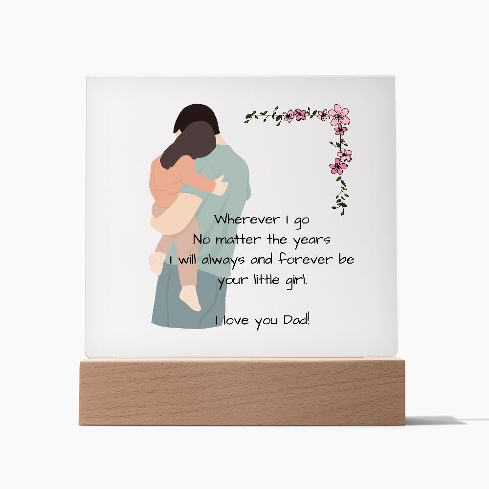 Dad from Daughter - Acrylic Square Plaque