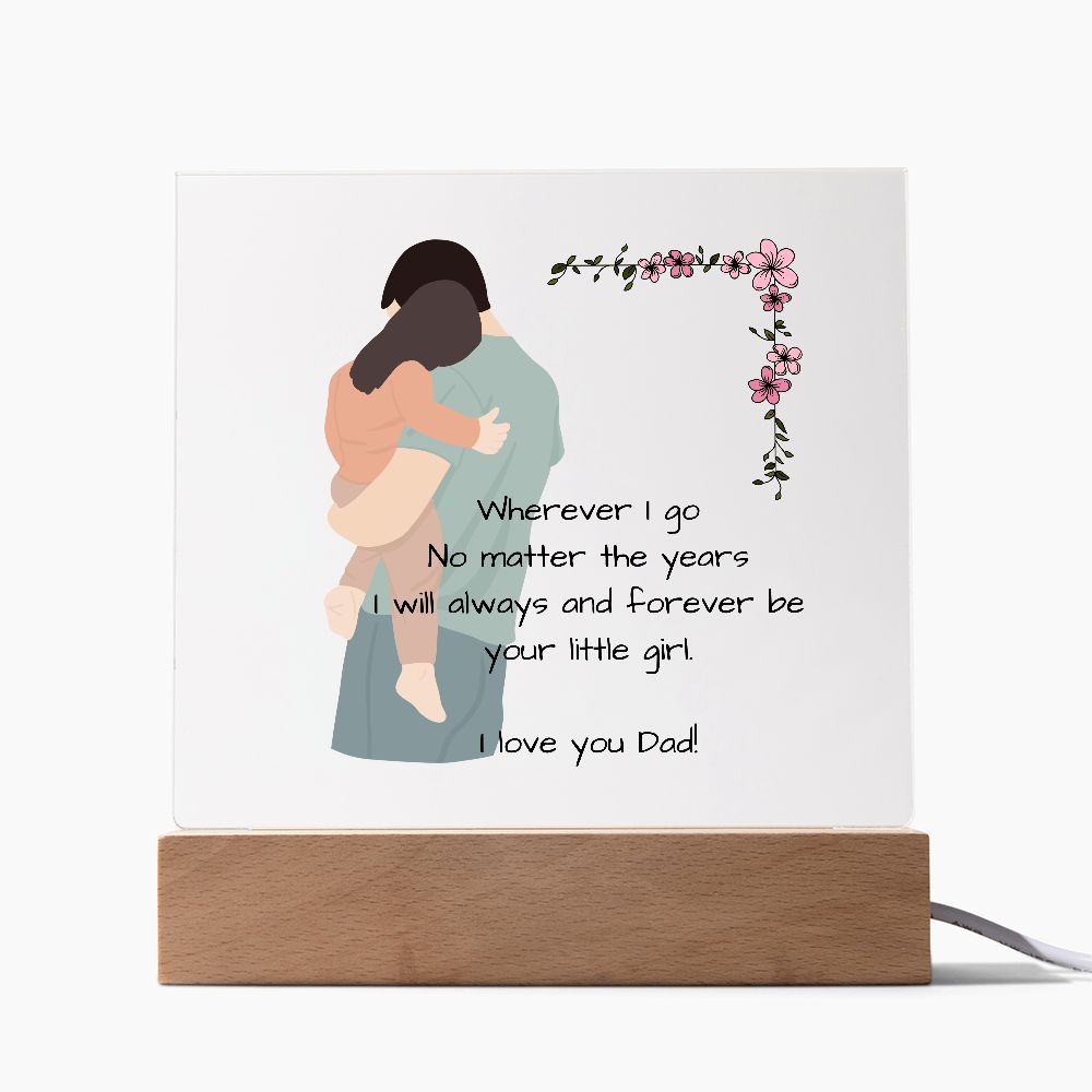 Dad from Daughter - Acrylic Square Plaque