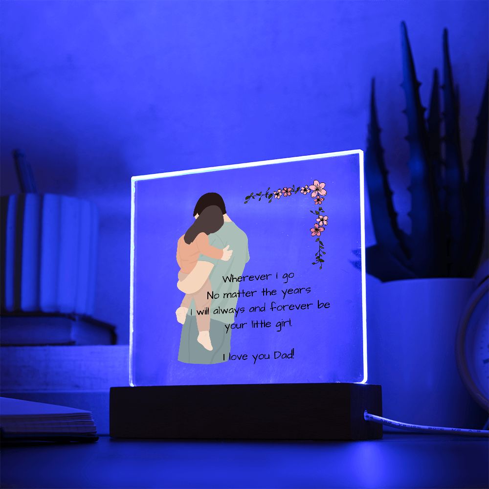 Dad from Daughter - Acrylic Square Plaque